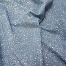 Ткань Трикотаж люрекс (голубой)